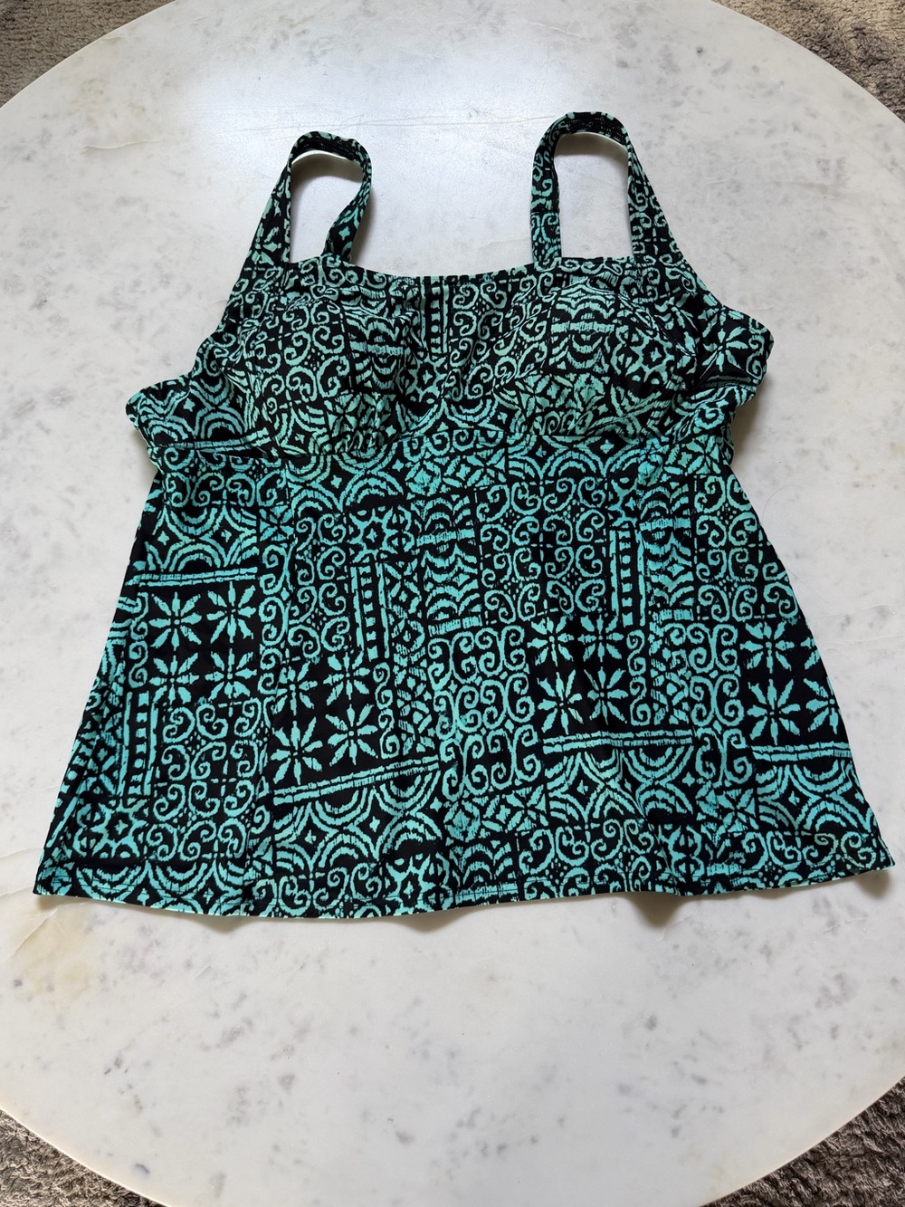St. John’s Bay Black & Teal Tankini